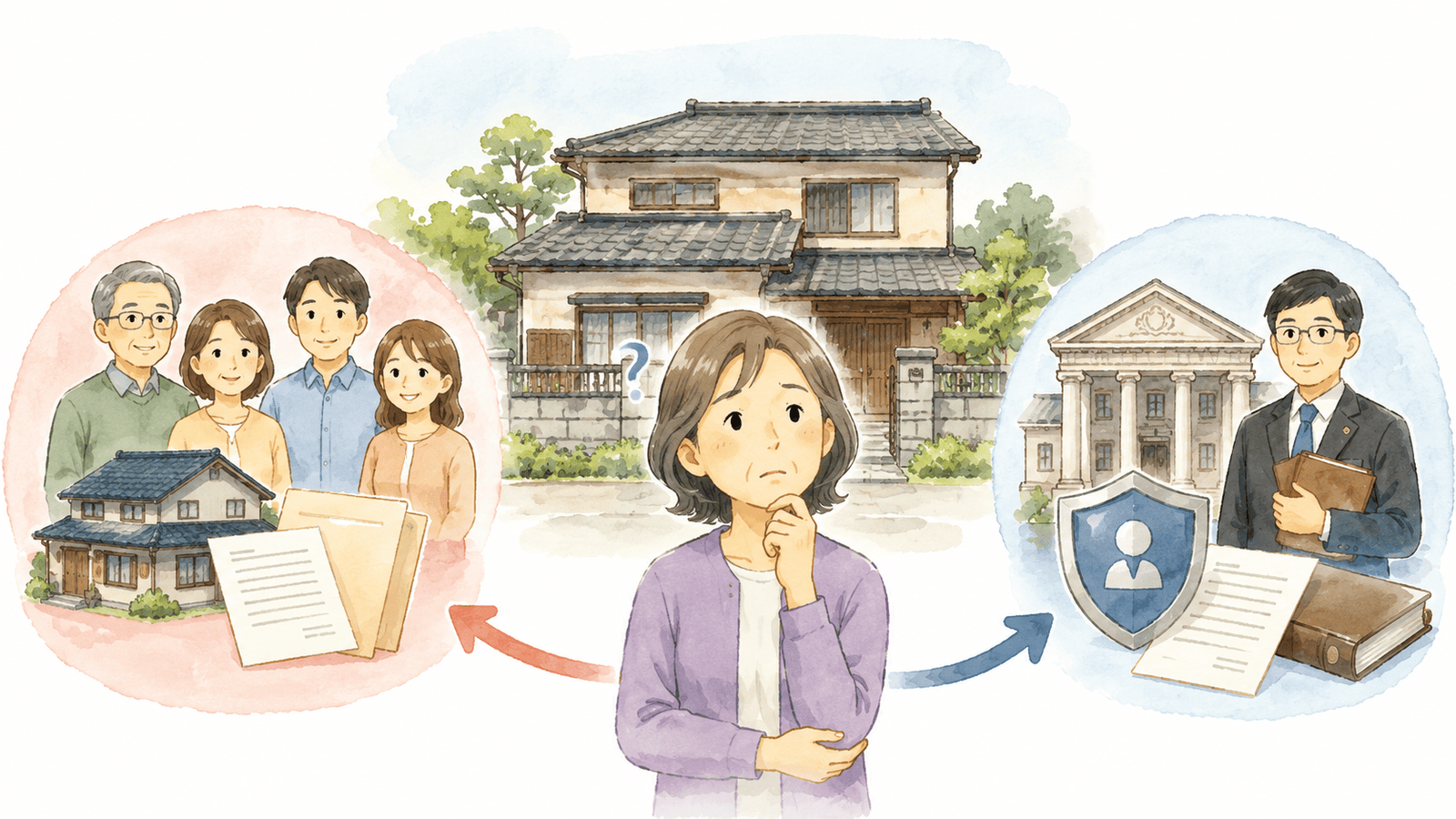 《家族信託と成年後見の違いは?》実家・空き家を売りたいときの考え方