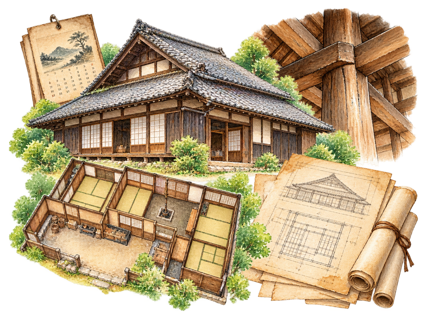 《古民家の種類と特徴を解説！》古い家との違いと確認したいポイント